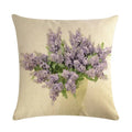 Axyaa Lavender Linen Throw Pillow 45*45cm