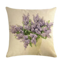 Axyaa Lavender Linen Throw Pillow 45*45cm