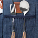 Axyaa Insulated Dual Compartment Crossbody Lunch Bag