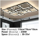 Nordic Black LED Ceiling Lamp for Modern Living Room by Axyaa