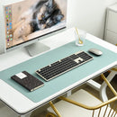 Axyaa Desk Pad Mouse Pad Faux Leather Table Cover Dual Use Writing Mat