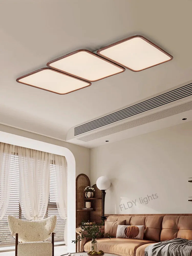Axyaa Ultra-Thin Rectangular Ceiling Lamp for Living Room with Full Spectrum Eye Protection