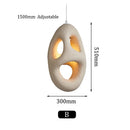 Axyaa Wabi Sabi Beige Porous Pendant Lamp - LED Suspension Chandelier for Home