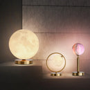 Axyaa Gold Moon Ball LED Table Lamp: Nordic Modern, Dimmable, Bedroom Bedside Desk Light
