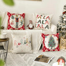 Christmas Nutcracker Decoration Pillowcase Set - Axyaa Branded Festive Tree Printed Cushion Suite