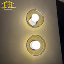 Axyaa Wabi-Sabi LED Stained Glass Wall Lamp Medieval Vintage for Bedroom Living Room