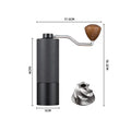 Axyaa Stainless Steel Manual Coffee Grinder with Extended Handle