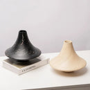 Axyaa Resin Conical Vase with Geometric Ornaments for Home Decoration