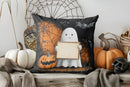 Axyaa Halloween Castle Pumpkin Print Pillow Cover for Sofa Bedroom Car