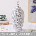 Axyaa Ceramic Flower Vase with Lid - Floral Arrangement & Storage Solution