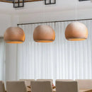 Axyaa Nordic Wooden Round Ball Pendant Lamp for Living Room & Bedroom