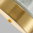 Axya Marble Hanging Lamp: Modern Minimalist Chandelier for Living Room, Dining, and Bedroom