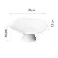Axyaa Ceramic High-foot Main Dish Plate for Hotel Restaurant Kitchen