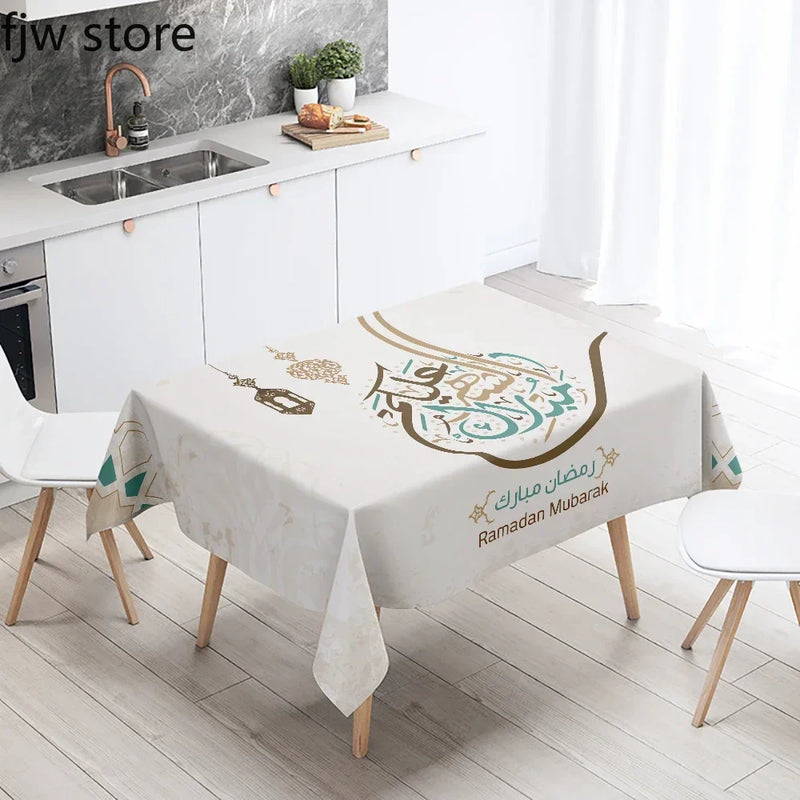 Axyaa Ramadan Kareem Mosque Decorative Tablecloth