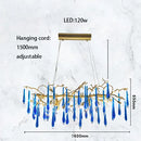 Axyaa Crystal Pendant Lamp for Living Room, Bedroom, Dining Room, and Bar Counter