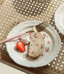 Axyaa 8 inch Exquisite Steak Dinner Plate Breakfast Cake Dim Sum Dessert Plate