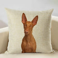 Axyaa Nordic Dog Decorative Cushion Cover 45x45cm, Linen Sofa Pillow Cover