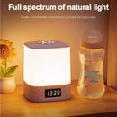 Axyaa Night Lamp Clock LED with Remote Control, USB Rechargeable, 3 Colors, Portable Bedside Lamp