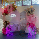 Axyaa Color-changing Numbers Letters Neon Sign Stand Decor party