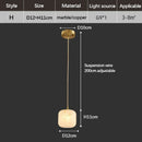 Axyaa Nordic LED Pendant Lamp: Modern Marble Chandelier for Bedroom, Kitchen, Dining Room