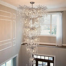 Axyaa Crystal Chandelier LED Lights for Living Room, Hotel Lobby, Staircase - French Luxury Lighting