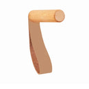 Axyaa Wood Leather Hook Belt for Stylish Wall Storage