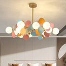 Axyaa Luxury Colorful Chandelier Pendant Lamp for Bedroom Dining Living Room