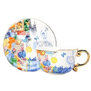 Axyaa Bone Coffee Cups and Plates Set: Elegant European Design for Home Decor