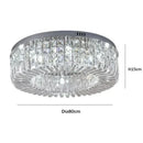 Axyaa Elegant Crystal Ceiling Lamp for Home Dining Room & Bedroom Lighting
