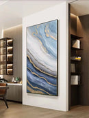 Axyaa LED Crystal Porcelain Art Mural Light for Foyer Wall Decoration