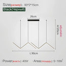 Axyaa Geometric Art LED Chandelier Modern Minimalist Line Pendant Lamp