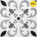 Axyaa Peel and Stick Vinyl Floor Tile Sticker, 20 x 20cm Square, Non-slip Self-adhesive Wall Sticker
