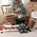 Axyaa Snowflake Christmas Tree Pillowcase - Holiday Party Decor Cover
