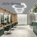 Axyaa Hexagon LED Garage Light for Auto Body Repair Workshop & Custom Lighting