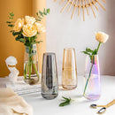 Axyaa Glass Vase for Spring and Summer Home Decor, St. Patrick's Day Easter Theme