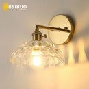 Axyaa Flower Glass Wall Light Fixture E27 Bulb Base for Home Kitchen Bedroom