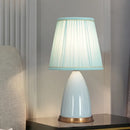 Axyaa Modern Ceramic Table Lamp LED Dimmable Desk Light for Home Bedroom