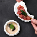 Axyaa Ceramic Seasoning Plate Set of 1 - Solid Color Cutlery Dinner Plates