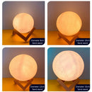 Axyaa Moon Lamp Night Light with Stand, Starry Bedroom Decor Kids Gift