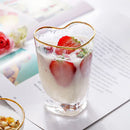Axyaa Golden Trim Glass Bowl Set for Salad, Fruit & Dessert