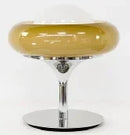 Axyaa Vintage Medieval Table Lamp with Dimmable Egg Tart Glass Shade