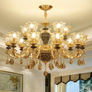 Axyaa Luxury Crystals Ceiling Chandelier for Elegant Interior Decor