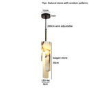 Axyaa Bulgari Stone Chandelier LED Pendant Lights for Dining Room Kitchen Home Decor
