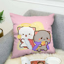 Axyaa Mochi Cat Luxury Cushion Cover Set for Sofa and Bed