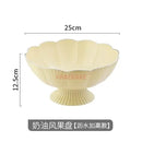 Axyaa Light Luxury Fruit Plate for Living Room Tea Table Snacks and Candy Organization