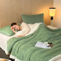 Axyaa Soft Fluffy Fleece Blanket for Autumn Winter, Maternal and Child Grade Bed Sofa Cover