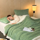 Axyaa Soft Fluffy Fleece Blanket for Autumn Winter, Maternal and Child Grade Bed Sofa Cover