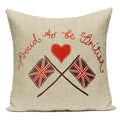 Axyaa British Flag Soldiers Pillow Cover - London England Theme