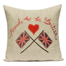 Axyaa British Flag Soldiers Pillow Cover - London England Theme