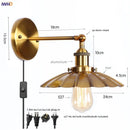 Axyaa Loft LED Wall Lights Vintage Wandlamp Living Room Bedroom Applique murale